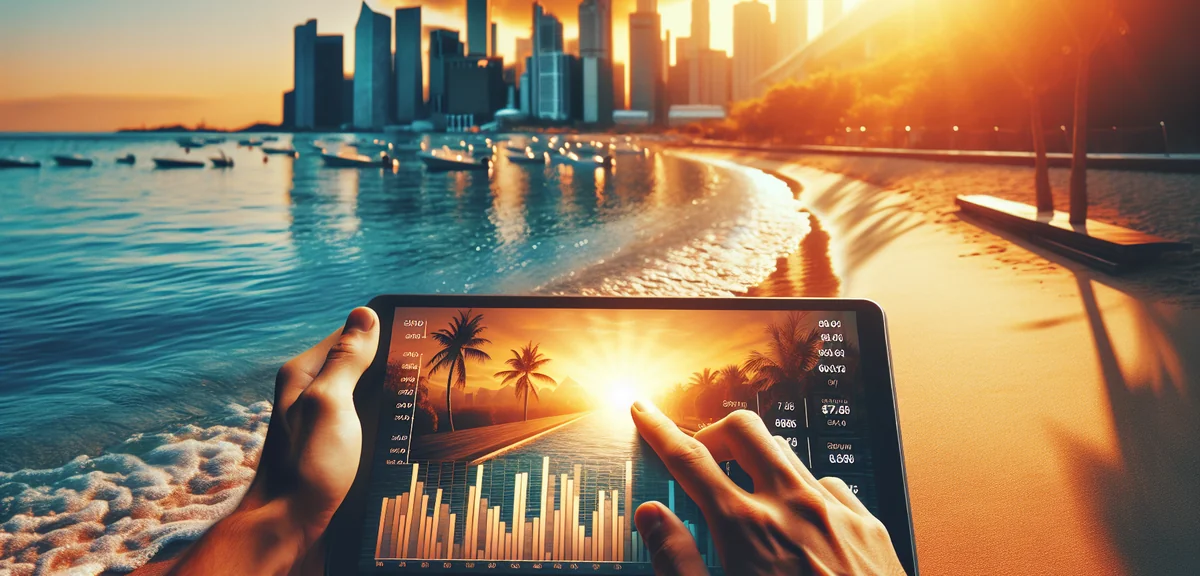 Financial planning dashboard showing multiple income streams with weekly deposits, professional scre