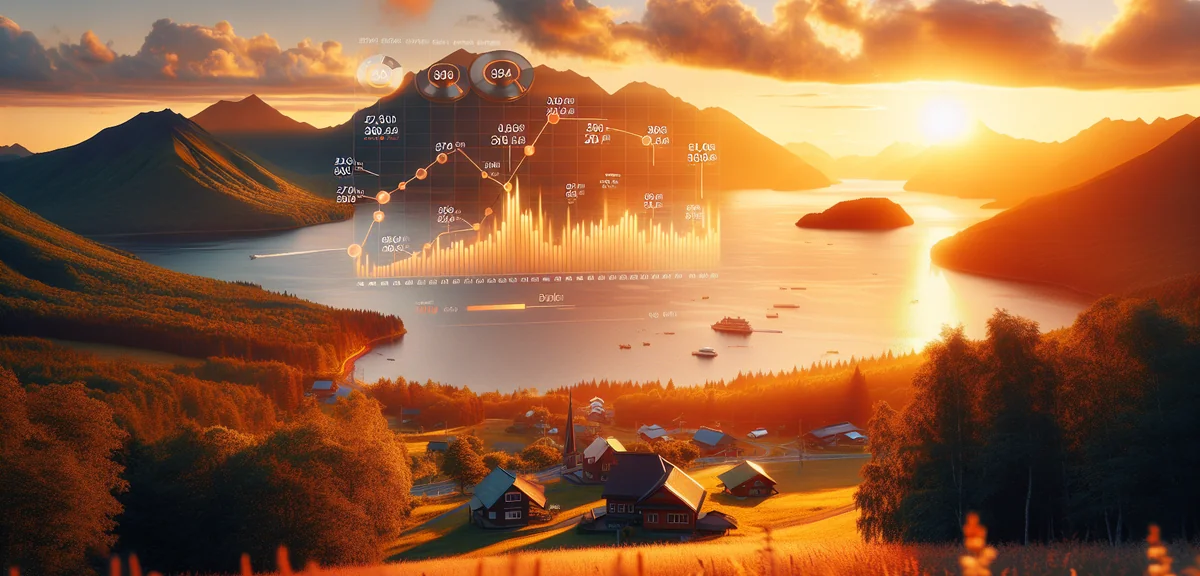 Seasonal price chart for Hokkaido flights with beautiful landscape background, professional infograp