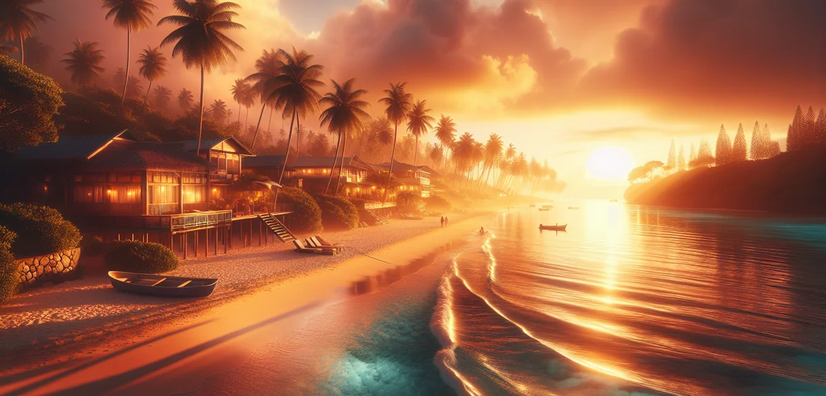 Okinawa seasonal calendar showing price trends and best times to visit, with tropical beach backgrou